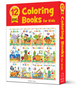 Coloring Books (Pack of 12 Copy Color Books For Children (Creative Crayons)) by Wonder House Books, 9789388369787