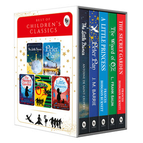 Best of Children's Classics (Set of 5 Books) : Perfect Gift Set for Kids by Antoine De Saint-exupery, J.M. Barrie, Frances Hodgson Burnett, L. Frank Baum, 9789389432008
