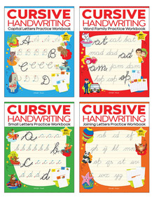 Cursive Handwriting: Small Letters, Capital Letters, Joining Letters and Word Family (Level 1 Practice Workbooks For Children (Set of 4 Books)) by Wonder House Books, 9789390183807