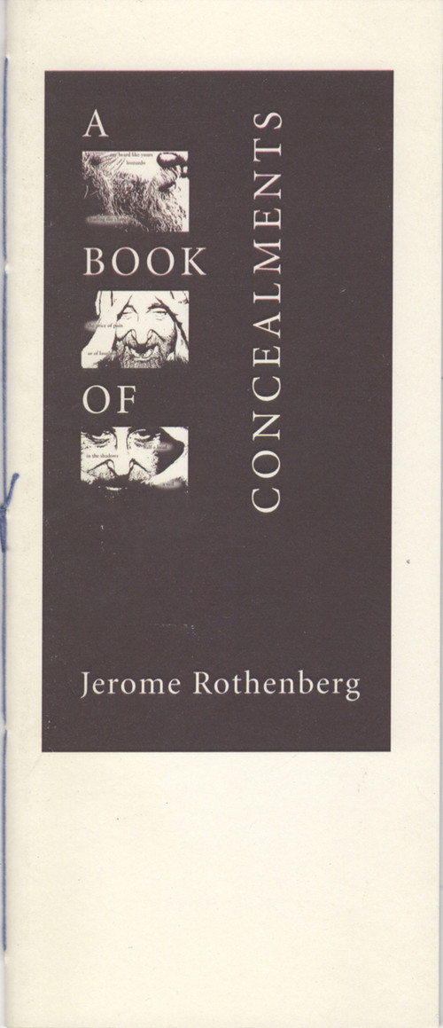A BOOK OF CONCEALMENTS by Jerome Rothenberg, 9780925904454