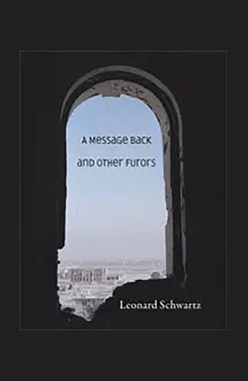 A Message Back and Other Furors by Leonard Schwartz, 9780925904799