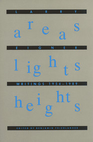 Areas Lights Heights by Larry Eigner, 9780937804339