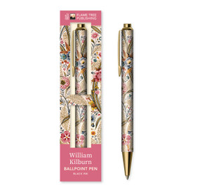 William Kilburn: Marble End Paper Boxed Decorative Ballpoint Pen by Flame Tree Studio, 9781835622353
