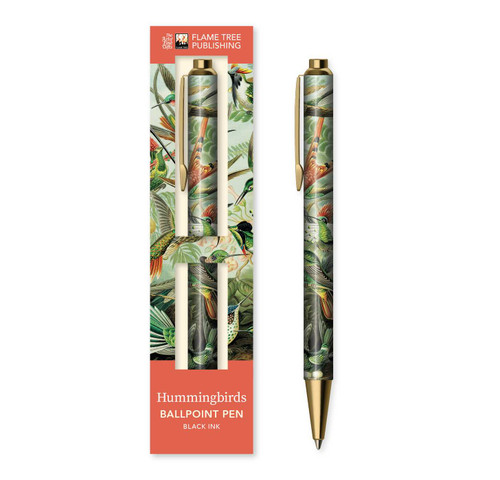 Ernst Haeckel: Hummingbirds Boxed Decorative Ballpoint Pen by Flame Tree Studio, 9781835622360