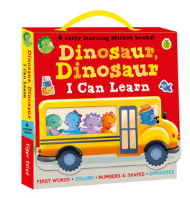 Dinosaur, Dinosaur I Can Learn 4-Book Boxed Set with Stickers (First Words, Colors, Numbers and Shapes, Opposites) by Villetta Craven, Sanja Rescek, 9781664340664
