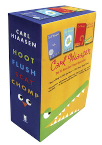 Hiaasen 4-Book Trade Paperback Box Set (Chomp; Flush; Hoot; Scat) by Carl Hiaasen, 9780385371940