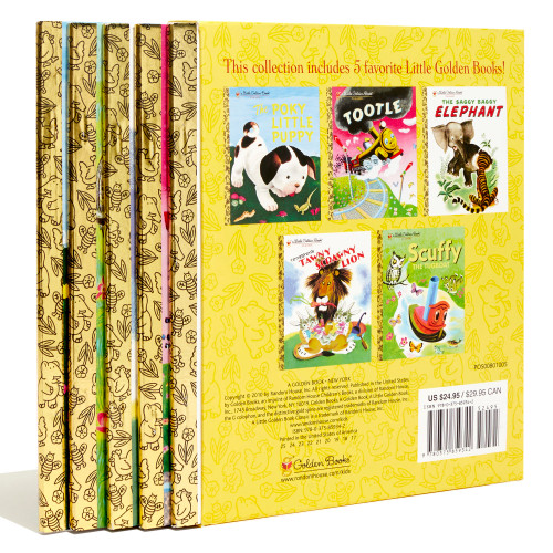 Classic Characters of Little Golden Books (The Poky Little Puppy; Tootle; The Saggy Baggy Elephant; Tawny Scrawny Lion; Scuffy the Tugboat) by Various, 9780375859342