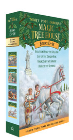 Magic Tree House Books 13-16 Boxed Set (Vacation Under the Volcano; Day of the Dragon King; Viking Ships at Sunrise; Hour of the Olympics) by Mary Pope Osborne, Sal Murdocca, 9780375846618