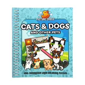 Picture Cross Cats & Dogs and Other Pets (100+ Nonogram Logic Coloring Puzzles) by Parragon Books, 9798890191670