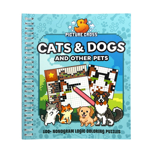 Picture Cross Cats & Dogs and Other Pets (100+ Nonogram Logic Coloring Puzzles) by Parragon Books, 9798890191670