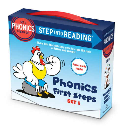 Step into Reading Set 1 Phonics First Steps Box Set (Includes 8 easy-to-decode books and Parent Guide) by Random House, Ron Lieser, 9780375825774