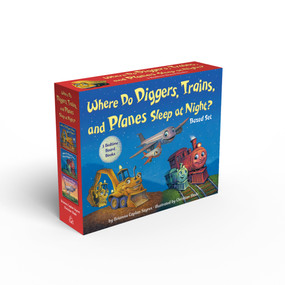 Where Do Diggers, Trains, and Planes Sleep at Night? Board Book Boxed Set by Brianna Caplan Sayres, Christian Slade, 9780593119686