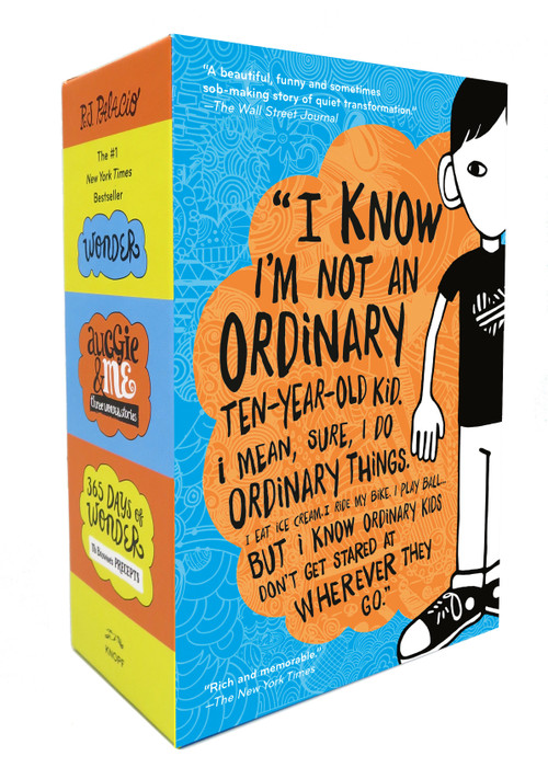 Wonder, Auggie & Me, 365 Days of Wonder boxed set by R. J. Palacio, 9781524714444