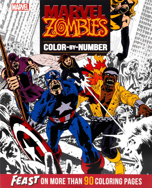 Marvel Zombies Color-by-Number by Editors of Thunder Bay Press, 9781667207759