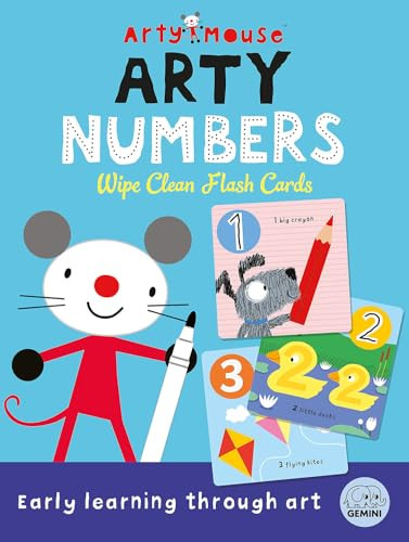 Arty Mouse Numbers Wipe Clean Flash Cards (Number and Counting Practice for Preschool and Early Learners) by Robyn Gale, Brad Hunt, Mandy Stanley, 9781836160304