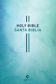 Bilingual Bible / Biblia bilingüe NLT/NTV (Softcover, Blue Watercolor) by Nueva Traducción Viviente, New Living Translation, 9798400500787