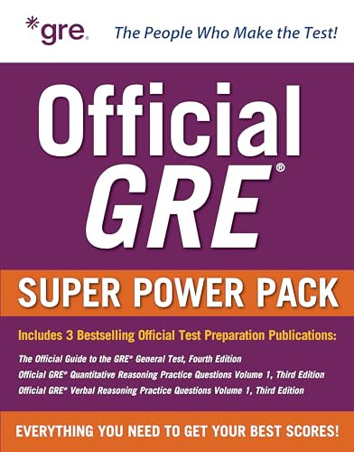 Official GRE Super Power Pack, Third Edition by Educational Testing Service, 9781264984657