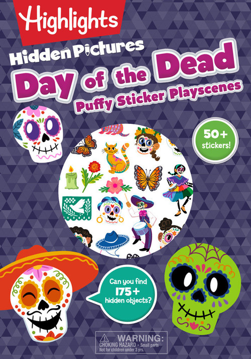 Day of the Dead Hidden Pictures Puffy Sticker Playscenes by Highlights, 9781639623426