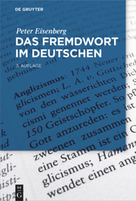 Das Fremdwort im Deutschen (German Edition) - 9783110472530 by Peter Eisenberg, 9783110472530