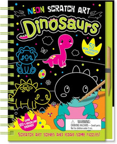 Neon Scratch Art Dinosaurs by Connie Isaacs, Bethany Carr, 9781801056182