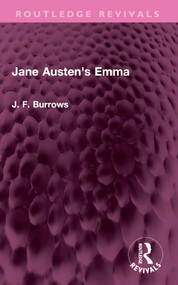 Jane Austen's Emma by J. F. Burrows, 9781032379654