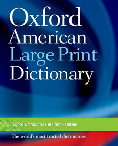 Oxford American Large Print Dictionary by , 9780195371253