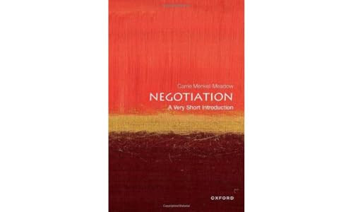Negotiation (A Very Short Introduction) by Carrie Menkel-Meadow, 9780198851400