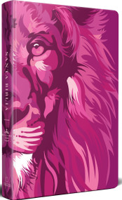 Biblia RVR 1960 letra grande tamaño manual, TD León de Judá rosada / Spanish Bible RVR 1960 Handy Size Large Print HC Lion of Juda by Reina Valera Revisada 1960, 9798890982193
