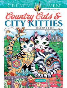 Creative Haven Country Cats & City Kitties Coloring Book by Marjorie Sarnat, 9780486854717