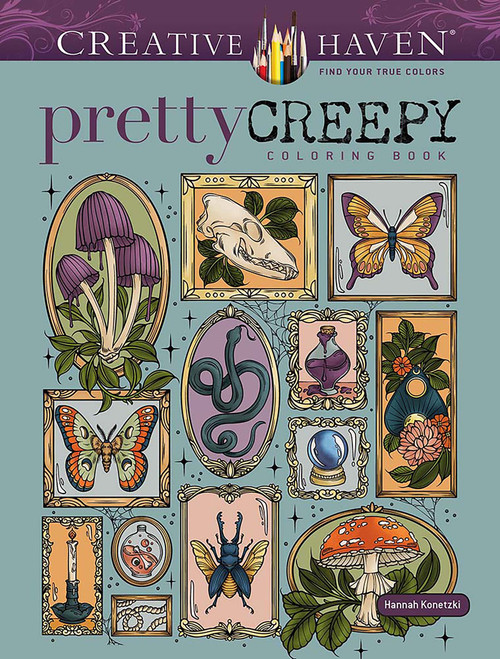Creative Haven Pretty Creepy Coloring Book by Hannah Konetzki, 9780486854724