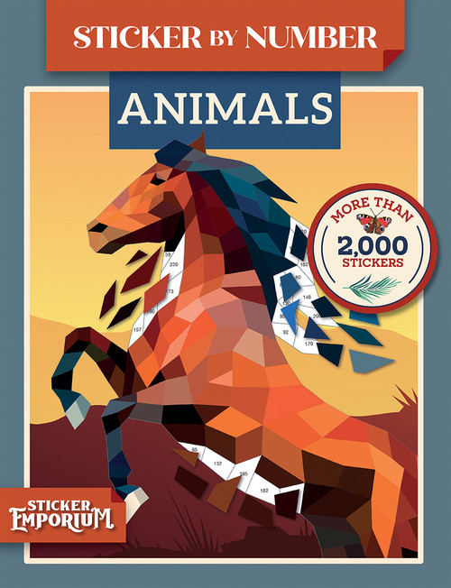 Sticker by Number Animals (Sticker Emporium) by Parragon Books, 9798890191755