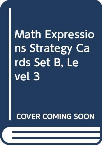 Strategy Cards, Set B Level 3 by MATH, 9780618715206