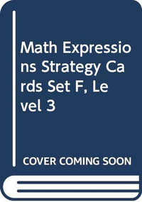 Strategy Cards, Set F Level 3 by MATH, 9780618715244