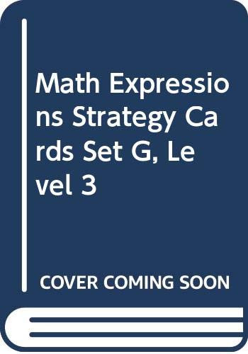 Strategy Cards, Set G Level 3 by MATH, 9780618715251