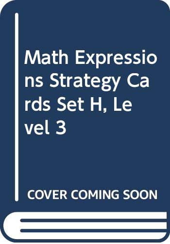 Strategy Cards, Set H Level 3 by MATH, 9780618715268