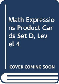 Product Cards, Set D Level 3/4 by MATH, 9780618715503