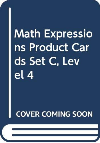 Product Cards, Set C Level 3/4 by MATH, 9780618715497