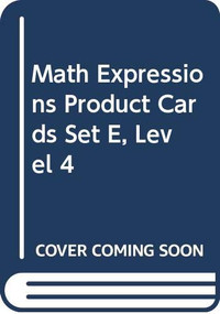 Product Cards, Set E Level 3/4 by MATH, 9780618715510