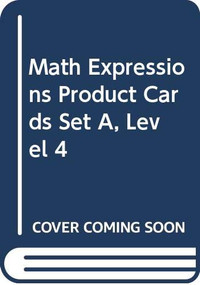 Product Cards, Set A Level 3/4 by MATH, 9780618701582
