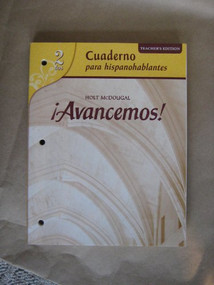Cuaderno para hispanohablantes Workbook Teacher's Edition Level 2 (Spanish Edition) by CARLIN GAHALA, 9780618752294
