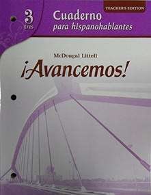 Cuaderno para hispanohablantes Workbook Teacher's Edition Level 3 (Spanish Edition) by , 9780618752300