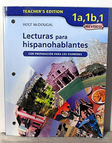 Lecturas para hispanohablantes Workbook Teacher's Edition Levels 1A/1B/1 (Spanish Edition) by , 9780618752515
