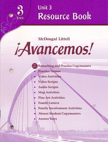 Unit Resource Book 3 Level 3 (Spanish Edition) by ML, 9780618753659
