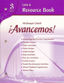 Unit Resource Book 6 Level 3 (Spanish Edition) by ML, 9780618753680
