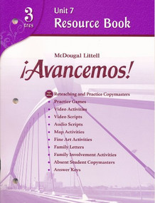 Unit Resource Book 7 Level 3 (Spanish Edition) by ML, 9780618753697