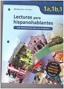 Lecturas para hispanohablantes (Student) Level 1A/1B/1 (Spanish Edition) by ML, 9780618766062