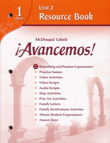 Unit Resource Book 2 Level 1 (Spanish Edition) by ML, 9780618766123