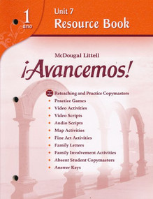 Unit Resource Book 7 Level 1 (Spanish Edition) by ML, 9780618766185