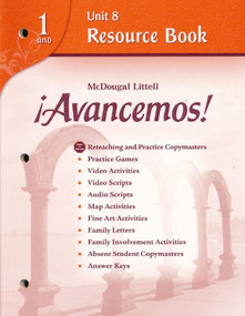 Unit Resource Book 8 Level 1 (Spanish Edition) by ML, 9780618766208