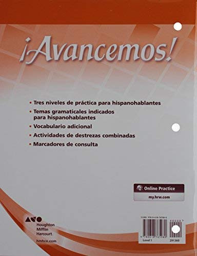 Cuaderno para hispanohablantes (Student Workbook) with Review Bookmarks Level 1 (Spanish Edition) by , 9780618782680